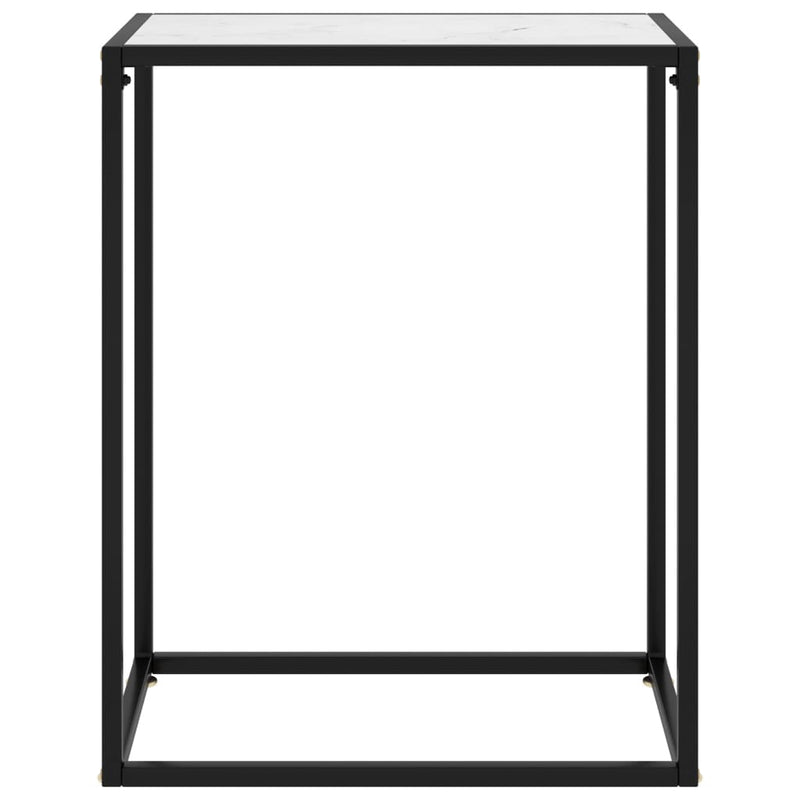 Wandtafel 60x35x75 cm gehard glas wit MeubelReus