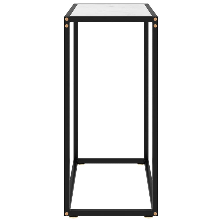 Wandtafel 60x35x75 cm gehard glas wit MeubelReus