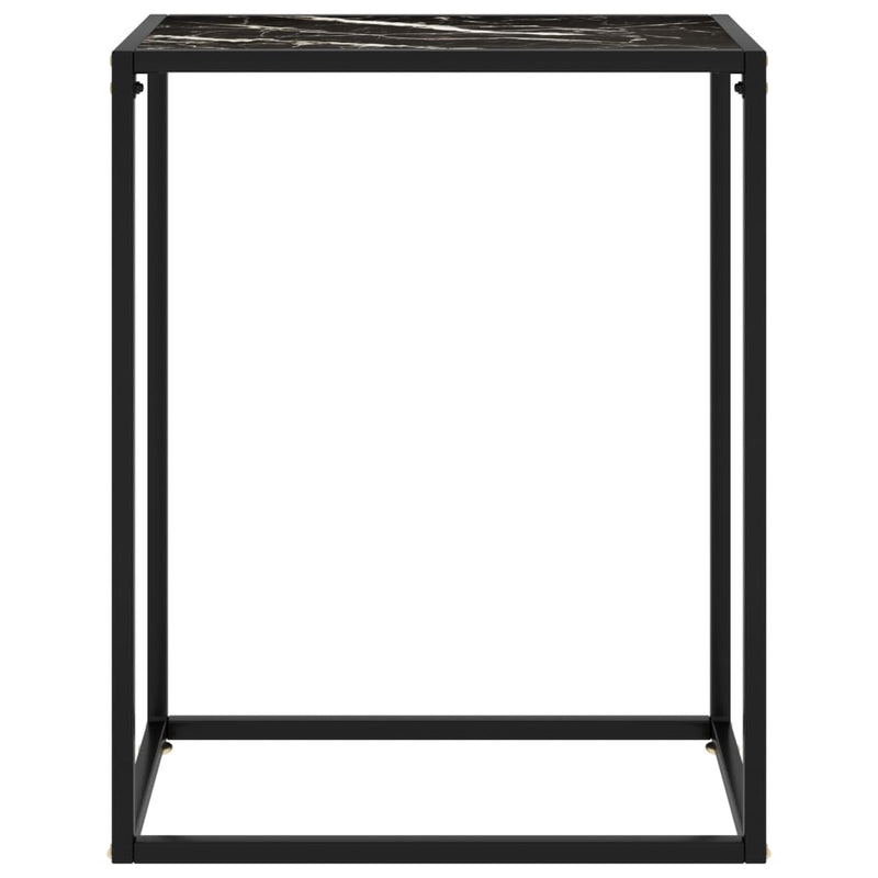 Wandtafel 60x35x75 cm gehard glas zwart MeubelReus