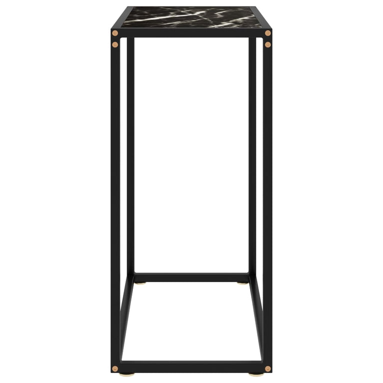 Wandtafel 60x35x75 cm gehard glas zwart MeubelReus
