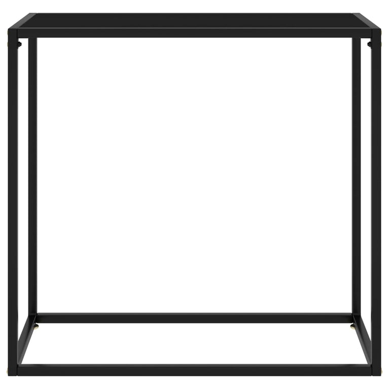 Wandtafel 80x35x75 cm gehard glas zwart MeubelReus