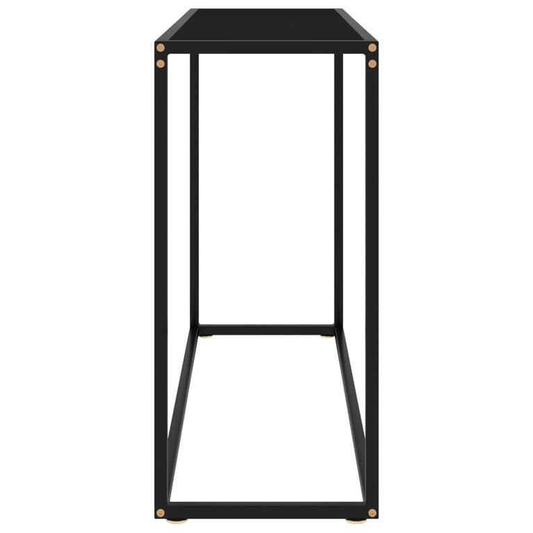 Wandtafel 100x35x75 cm gehard glas zwart MeubelReus
