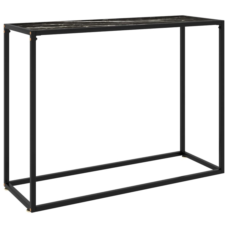 Wandtafel 100x35x75 cm gehard glas zwart MeubelReus