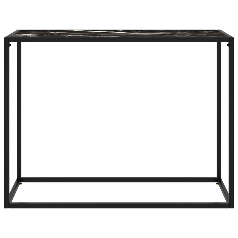 Wandtafel 100x35x75 cm gehard glas zwart MeubelReus