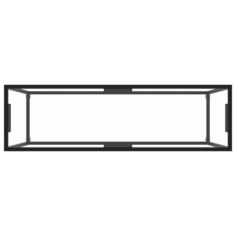 Wandtafel 120x35x75 cm gehard glas transparant MeubelReus