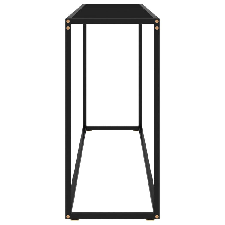 Wandtafel 120x35x75 cm gehard glas zwart MeubelReus