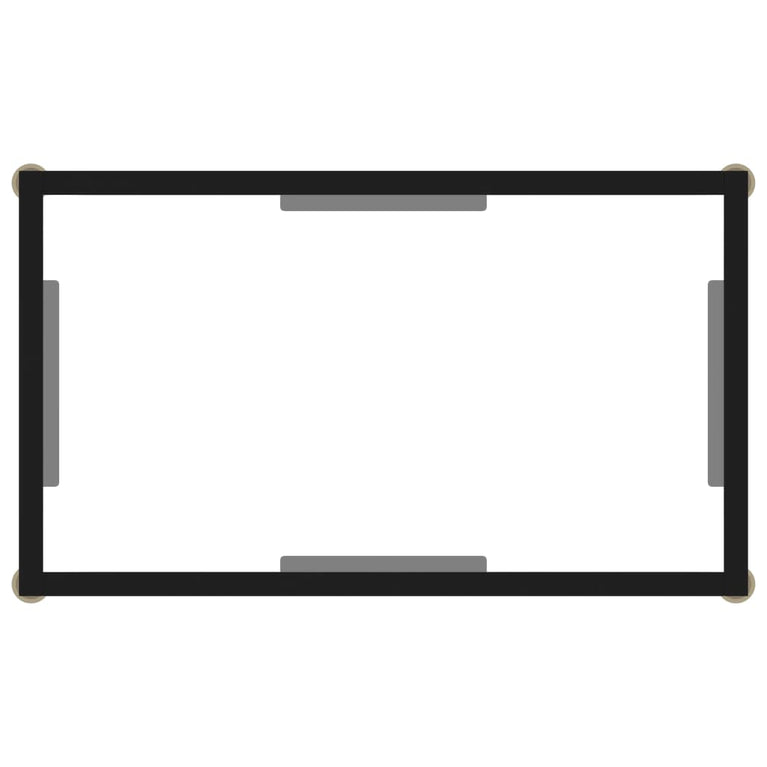 Wandtafel 60x35x75 cm gehard glas transparant MeubelReus