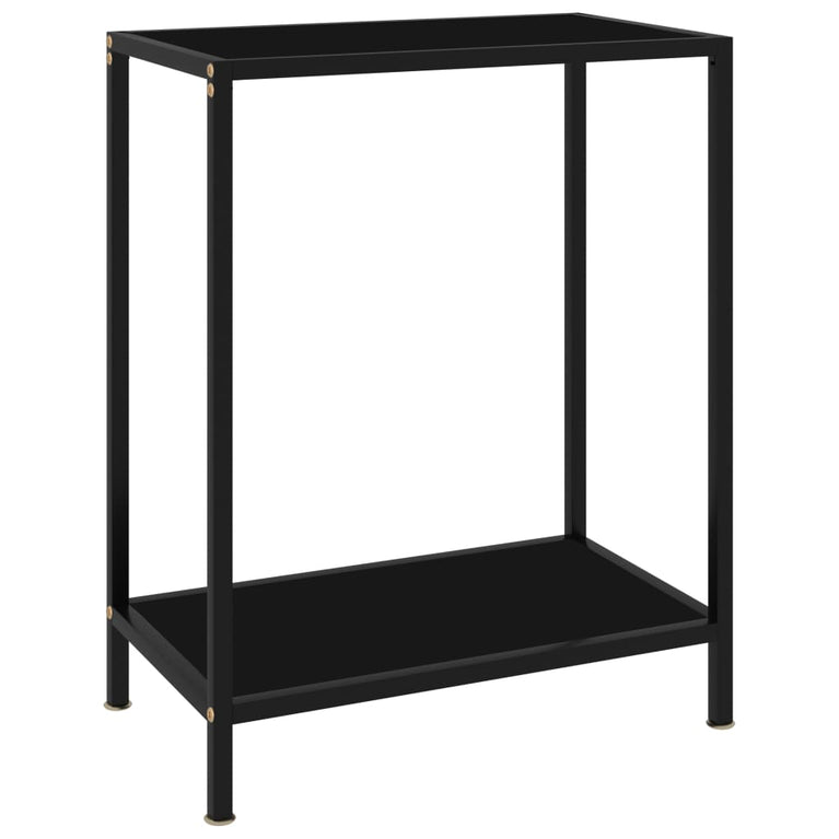 Wandtafel 60x35x75 cm gehard glas zwart MeubelReus