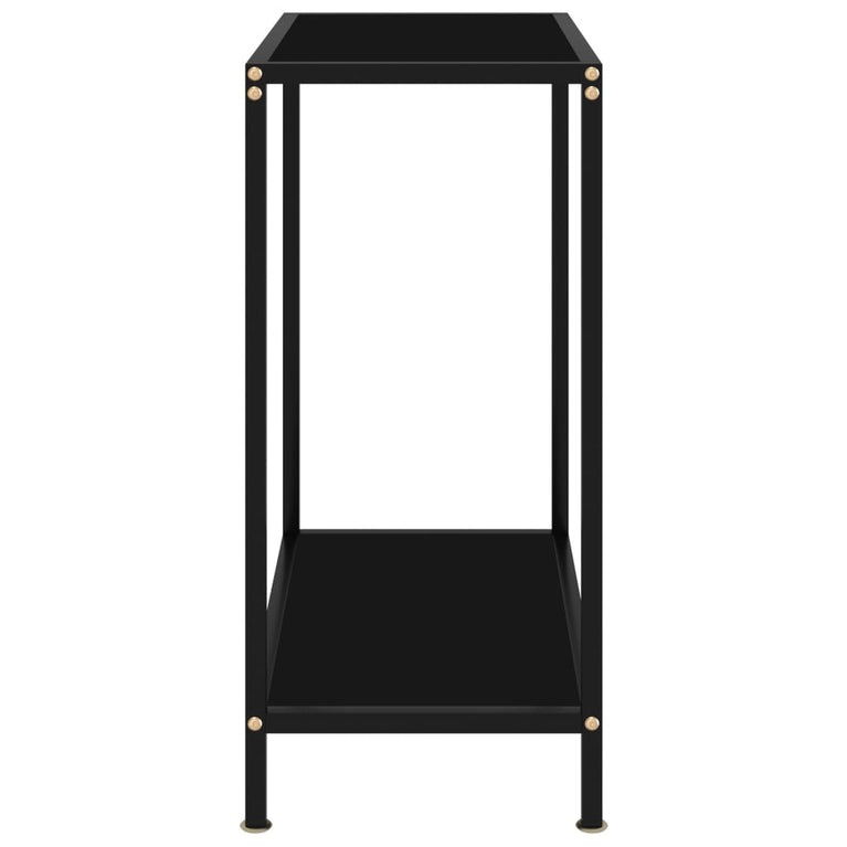 Wandtafel 60x35x75 cm gehard glas zwart MeubelReus