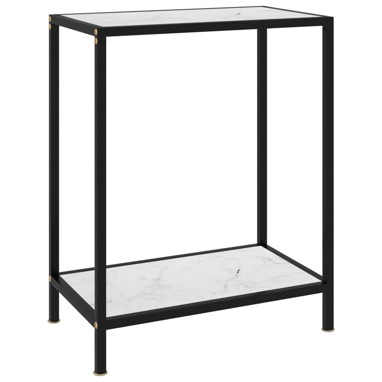 Wandtafel 60x35x75 cm gehard glas wit MeubelReus
