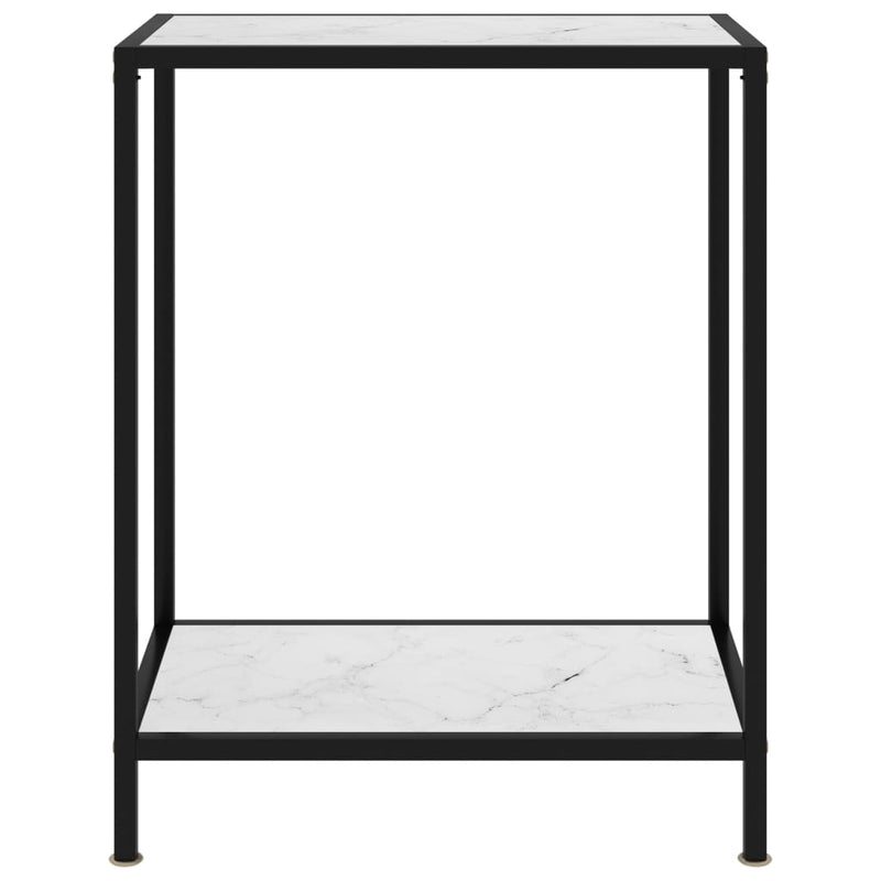 Wandtafel 60x35x75 cm gehard glas wit MeubelReus