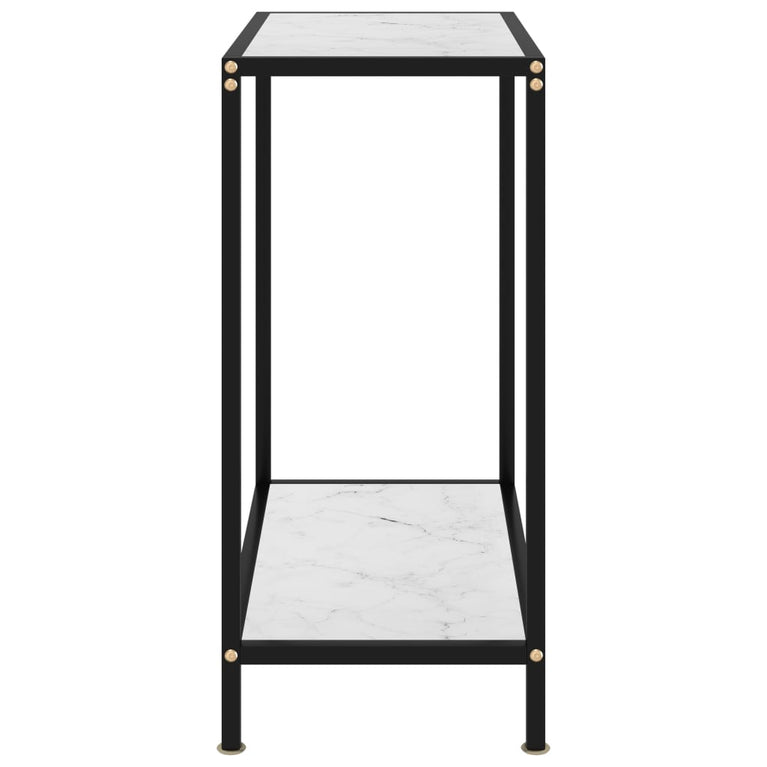 Wandtafel 60x35x75 cm gehard glas wit MeubelReus