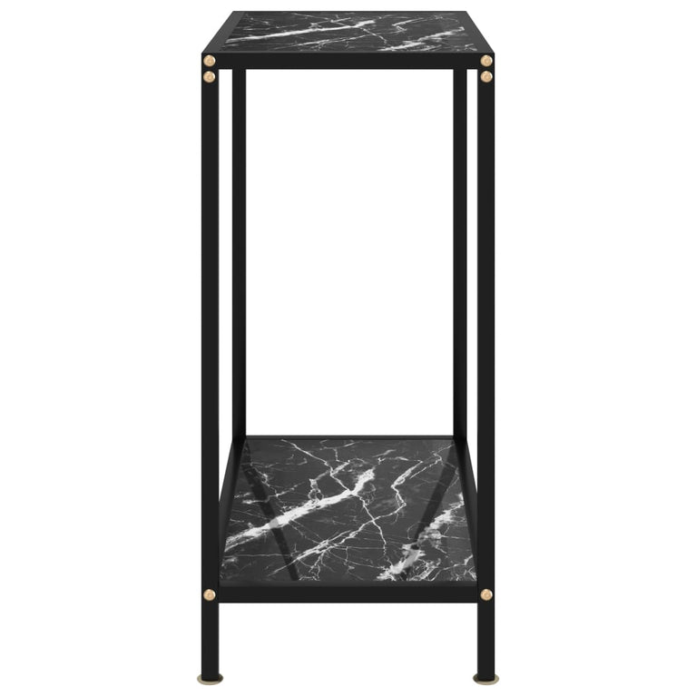 Wandtafel 60x35x75 cm gehard glas zwart MeubelReus