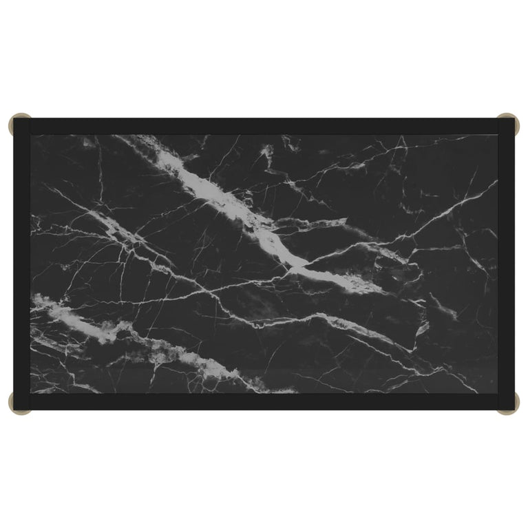 Wandtafel 60x35x75 cm gehard glas zwart MeubelReus