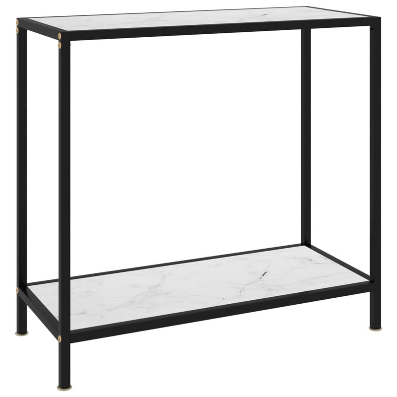 Wandtafel 80x35x75 cm gehard glas wit MeubelReus
