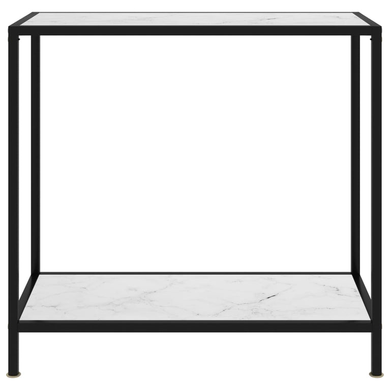 Wandtafel 80x35x75 cm gehard glas wit MeubelReus