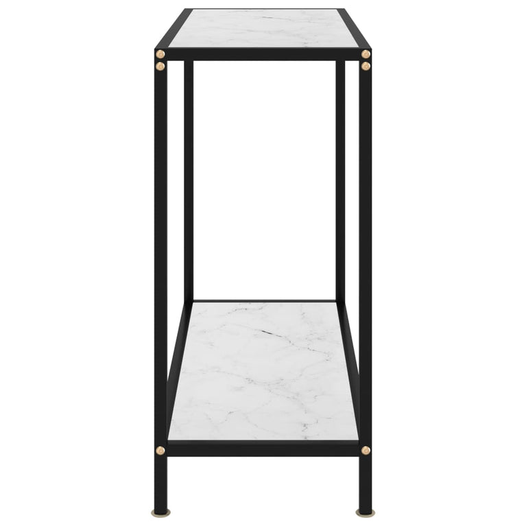 Wandtafel 80x35x75 cm gehard glas wit MeubelReus