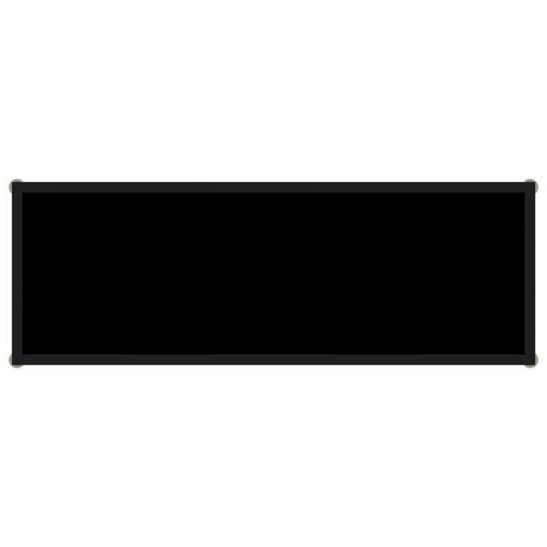 Wandtafel 100x35x75 cm gehard glas zwart MeubelReus