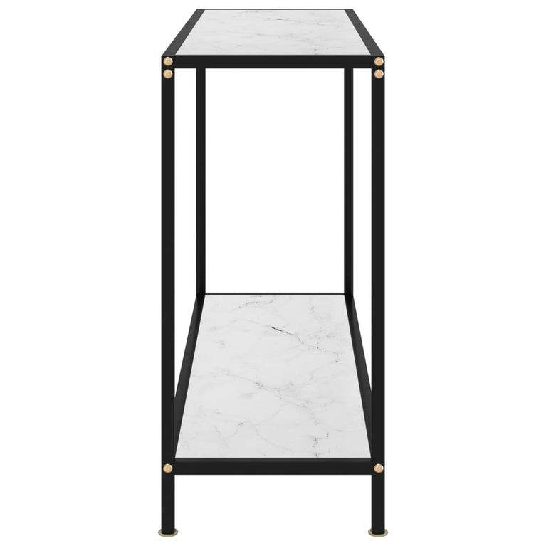 Wandtafel 100x35x75 cm gehard glas wit MeubelReus