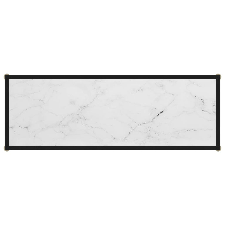Wandtafel 100x35x75 cm gehard glas wit MeubelReus