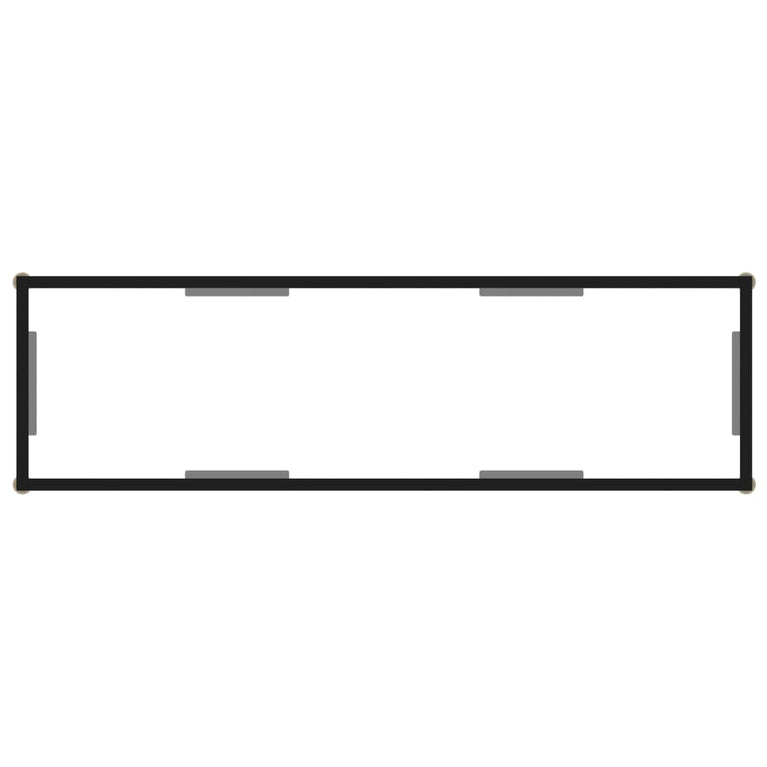 Wandtafel 120x35x75 cm gehard glas transparant MeubelReus