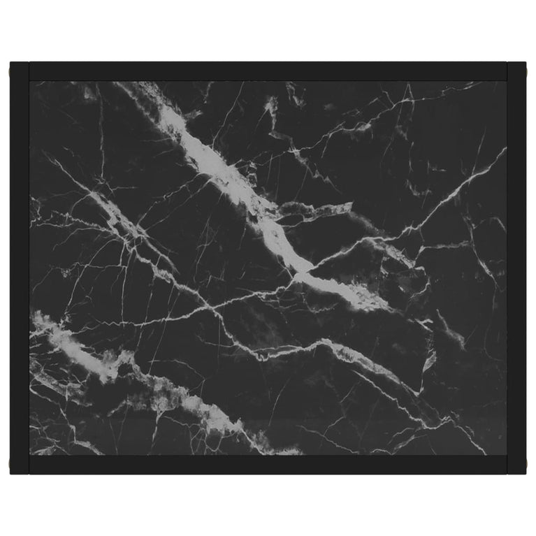 Wandtafel 50x40x40 cm gehard glas zwart MeubelReus