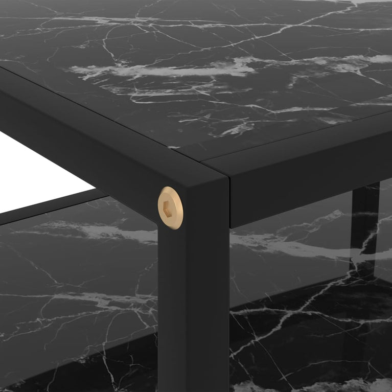 Wandtafel 50x40x40 cm gehard glas zwart MeubelReus