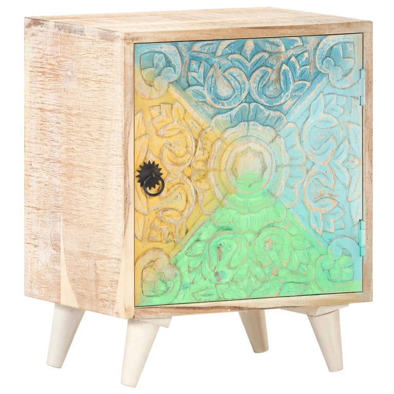 Nachtkastje bewerkt 40x30x50 cm massief acaciahout MeubelReus