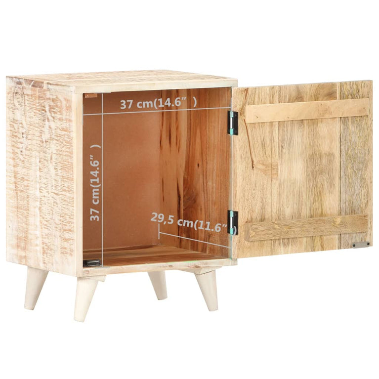 Nachtkastje bewerkt 40x30x50 cm massief acaciahout MeubelReus