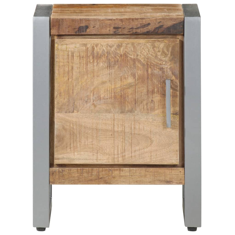 Nachtkastje 40x30x50 cm ruw mangohout MeubelReus