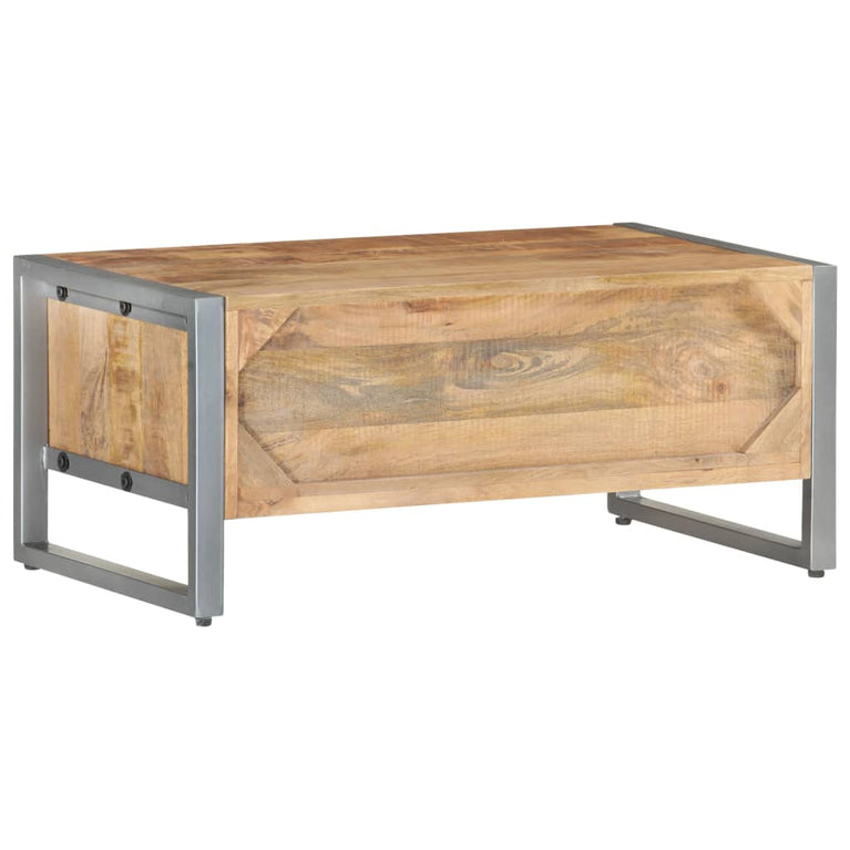Salontafel 95x50x40 cm ruw mangohout MeubelReus