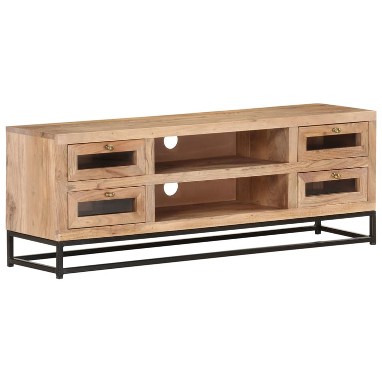 Tv-meubel 110x30x40 cm massief acaciahout MeubelReus