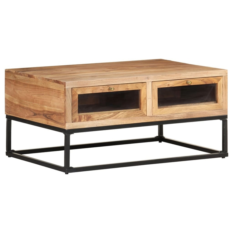 Salontafel 90x60x40 cm massief acaciahout MeubelReus