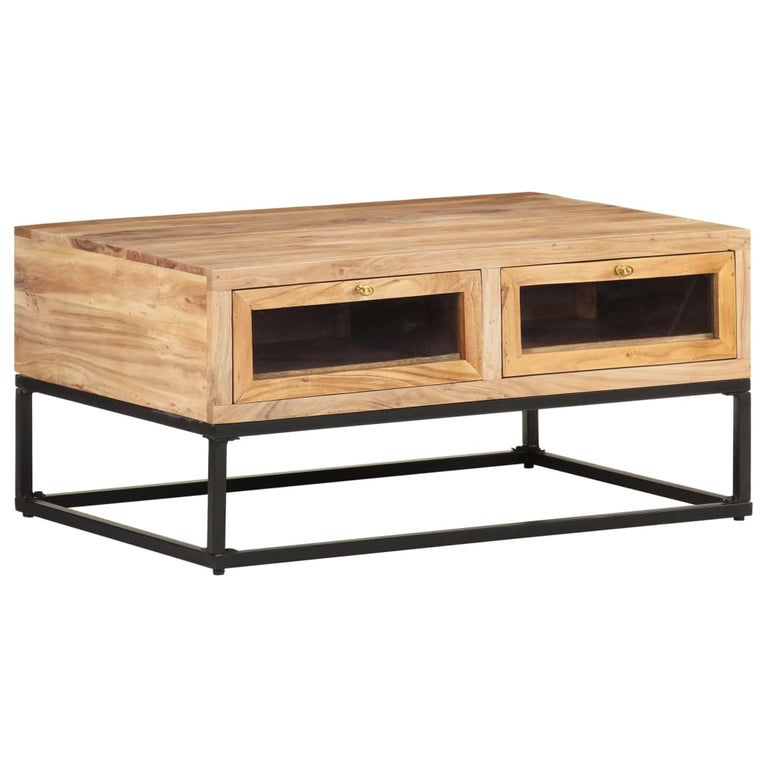 Salontafel 90x60x40 cm massief acaciahout MeubelReus