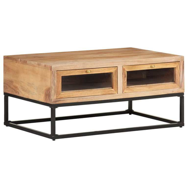 Salontafel 90x60x40 cm massief acaciahout MeubelReus