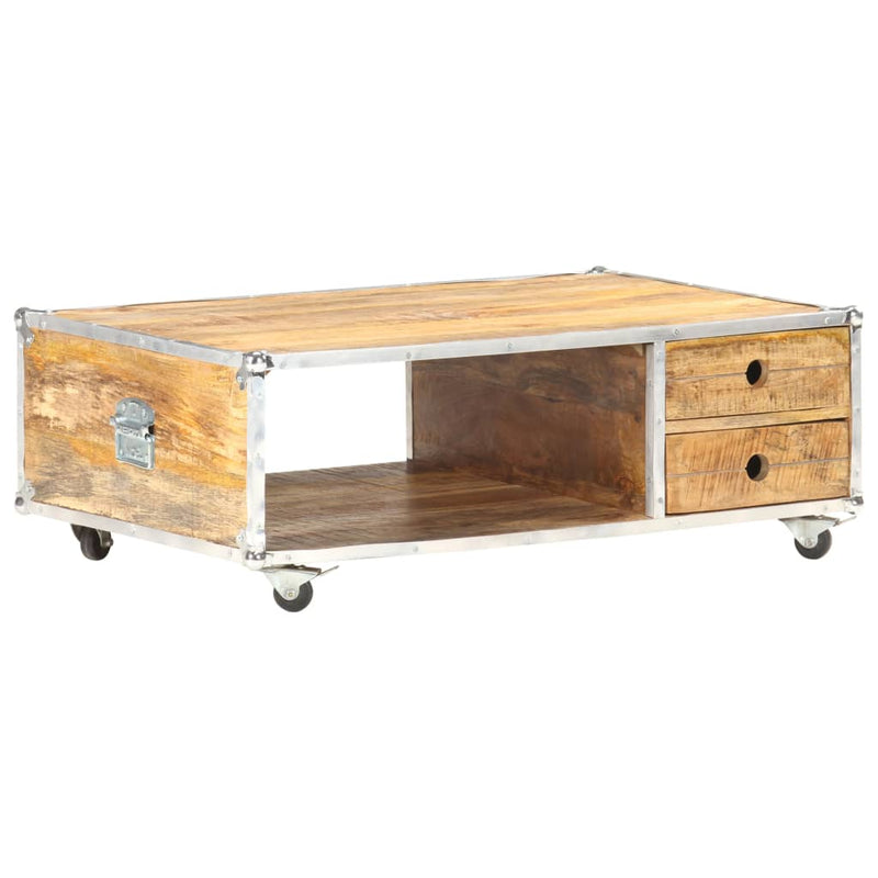 Salontafel 89x59x33 cm massief ruw mangohout MeubelReus