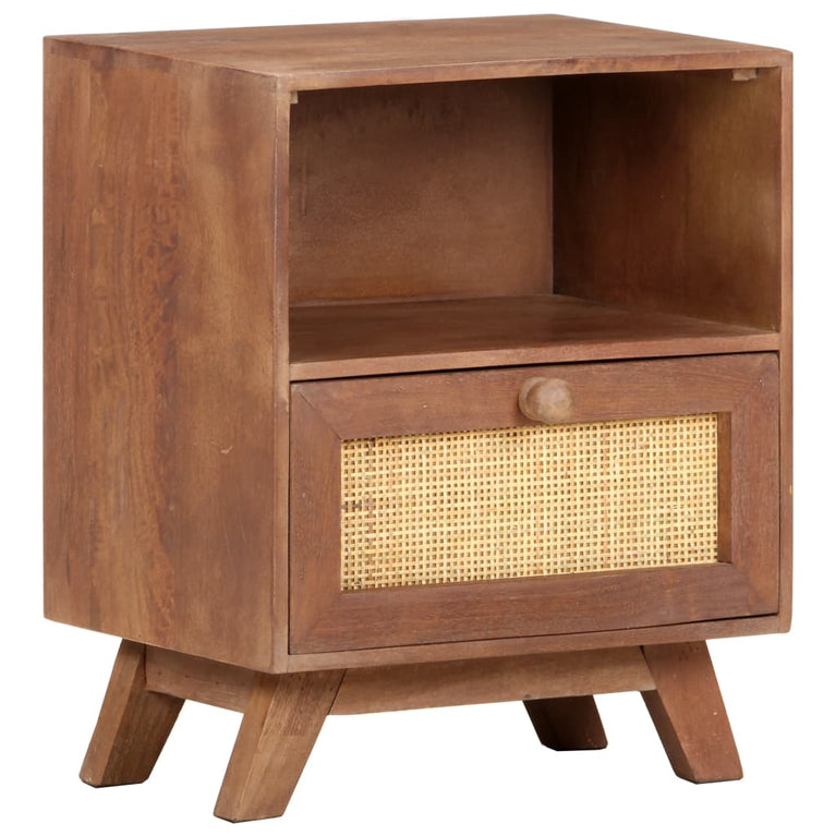 Nachtkastje 40x30x50 cm massief mangohout MeubelReus