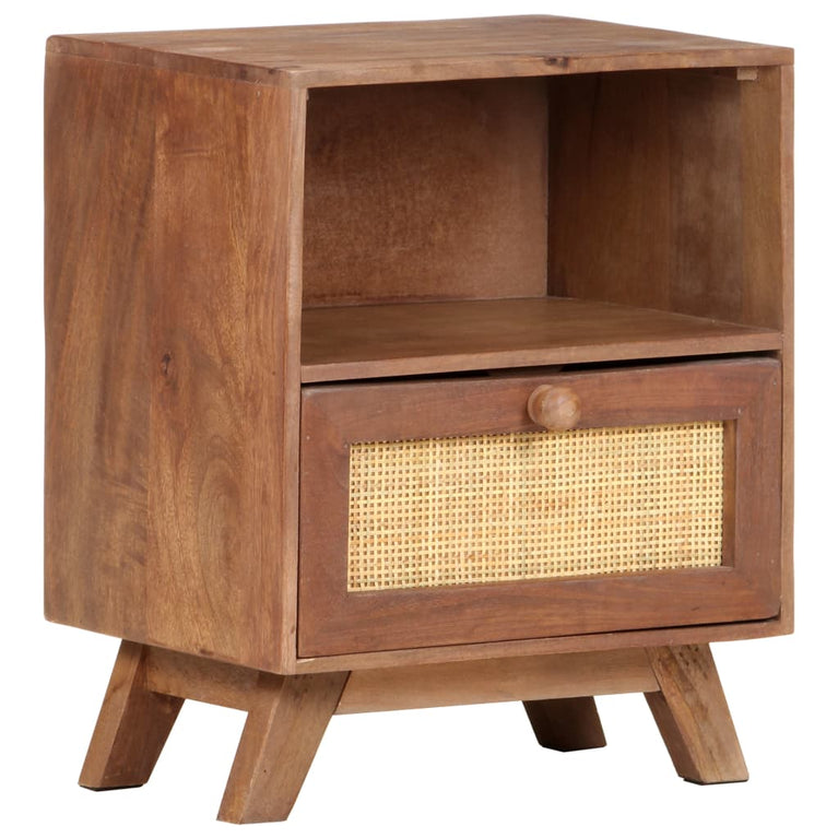 Nachtkastje 40x30x50 cm massief mangohout MeubelReus