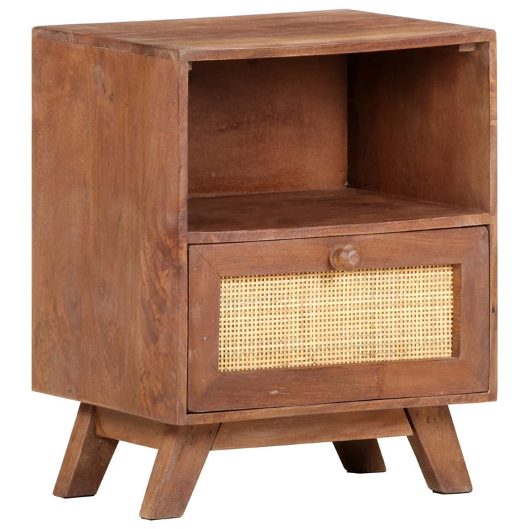 Nachtkastje 40x30x50 cm massief mangohout MeubelReus