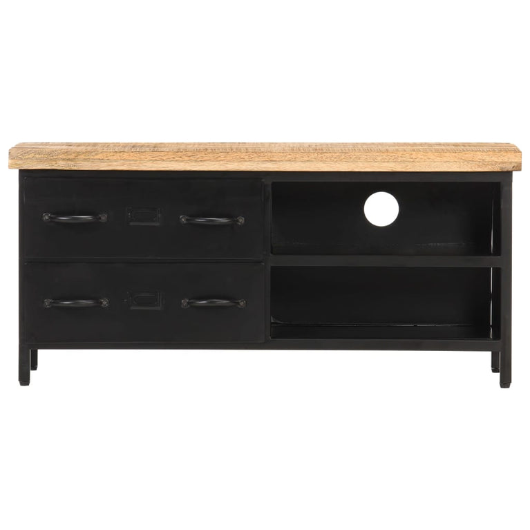 Tv-meubel 90x30x41 cm ruw mangohout MeubelReus