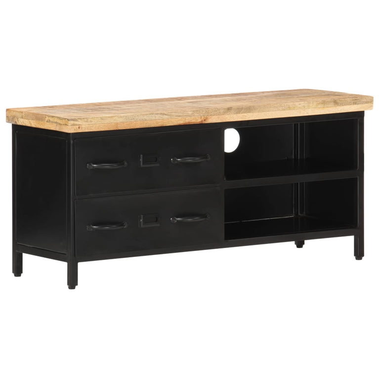 Tv-meubel 90x30x41 cm ruw mangohout MeubelReus
