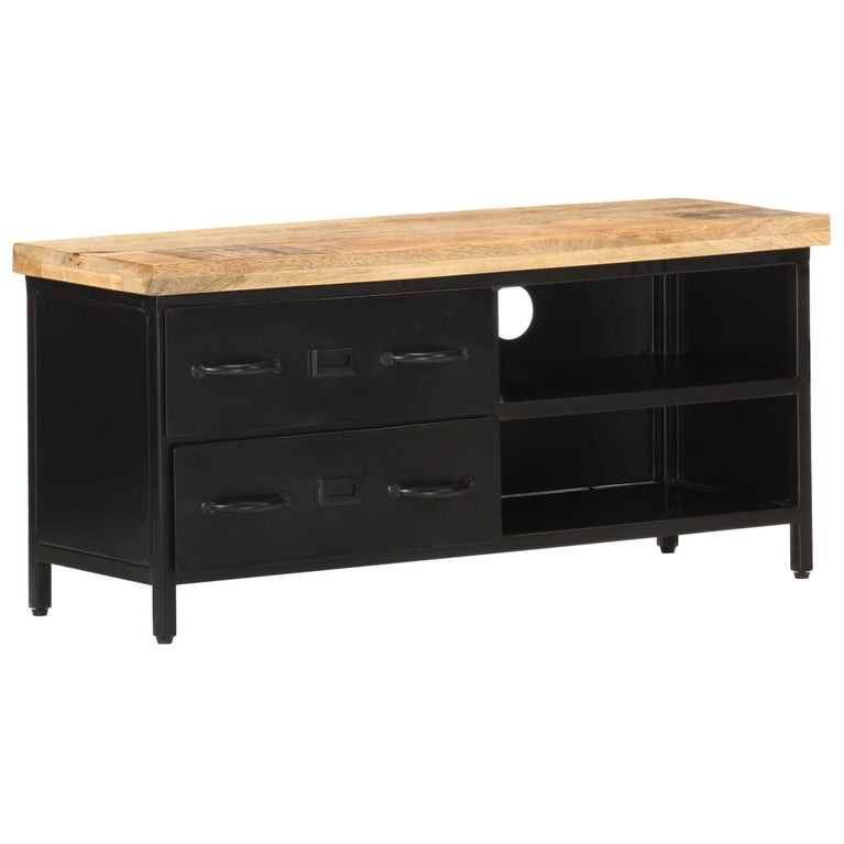 Tv-meubel 90x30x41 cm ruw mangohout MeubelReus