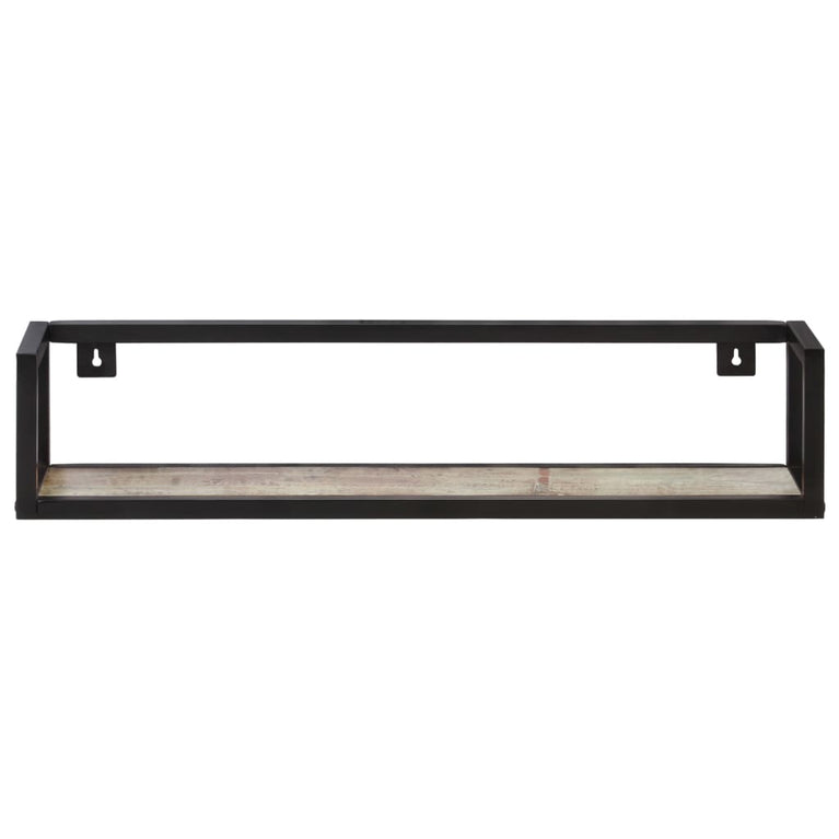 Wandschappen 2 st 80 cm massief gerecycled hout MeubelReus