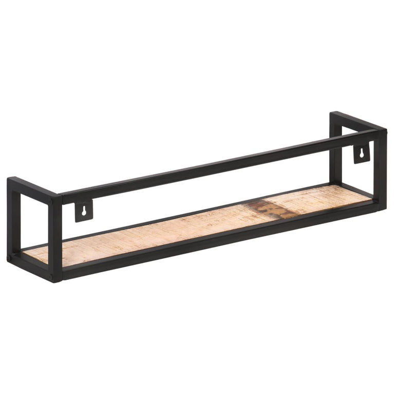 Wandschappen 2 st 80 cm massief gerecycled hout MeubelReus