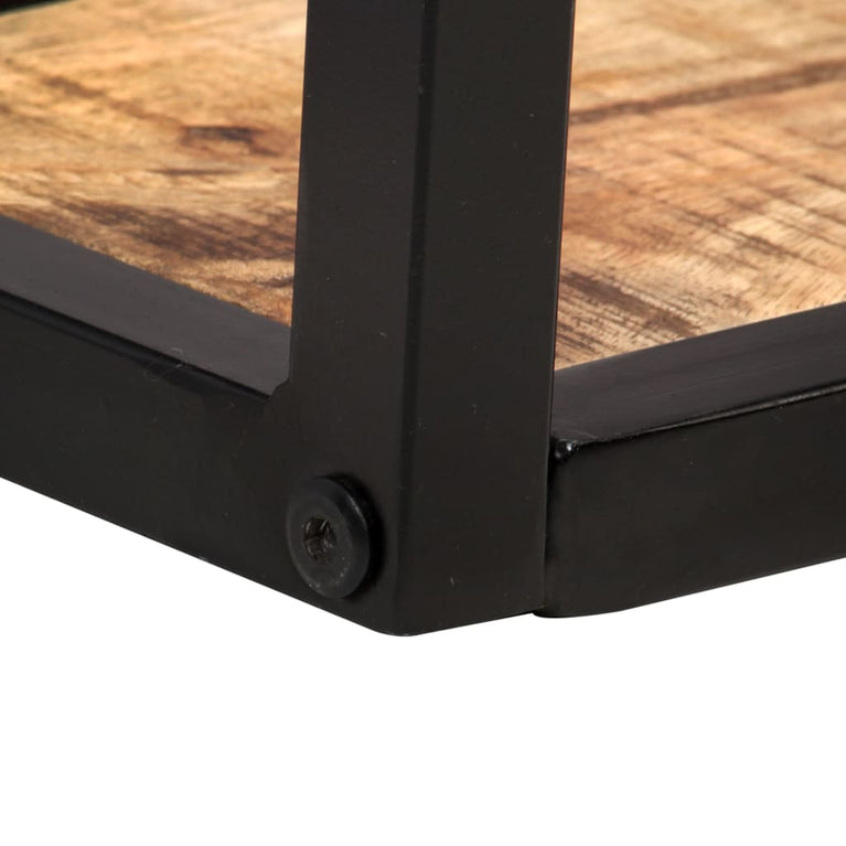 Wandschappen 2 st 160 cm ruw mangohout MeubelReus