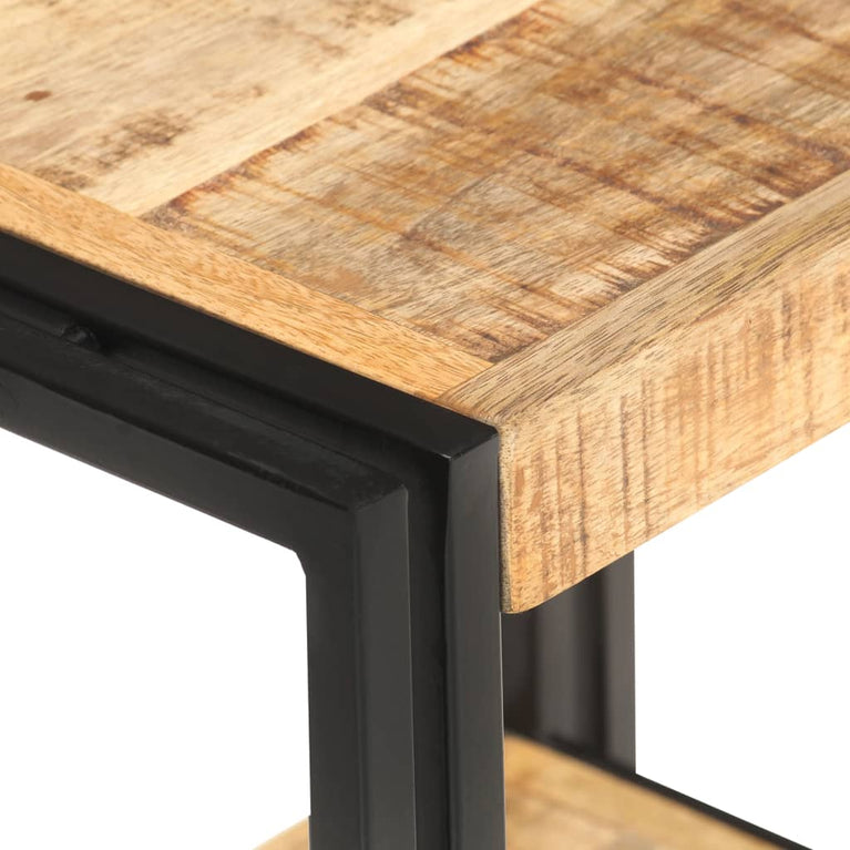 Bijzettafel 40x30x40 cm ruw mangohout MeubelReus