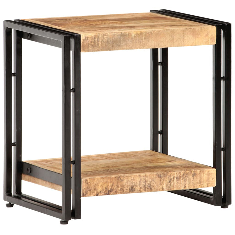 Bijzettafel 40x30x40 cm ruw mangohout MeubelReus