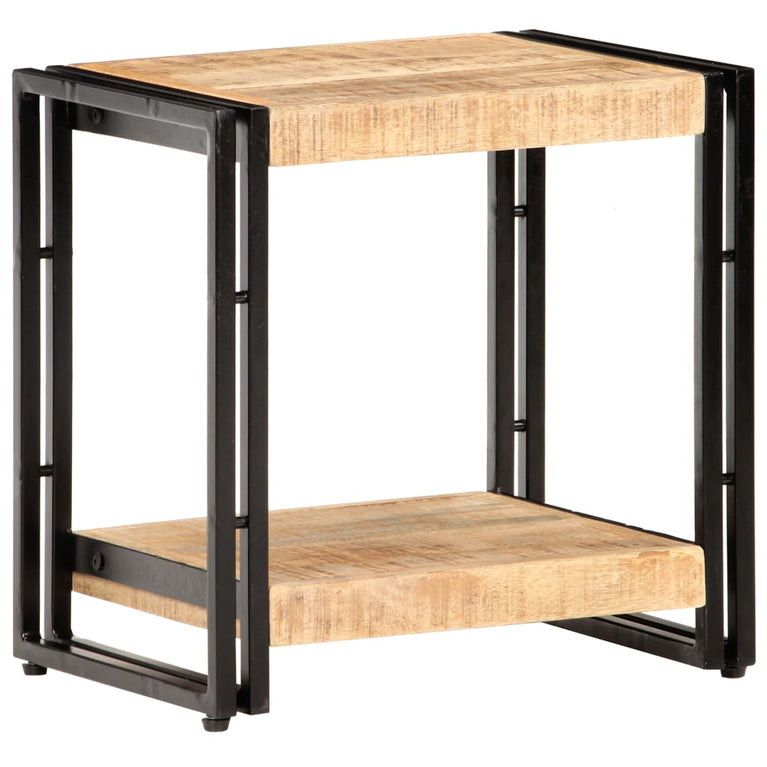 Bijzettafel 40x30x40 cm ruw mangohout MeubelReus