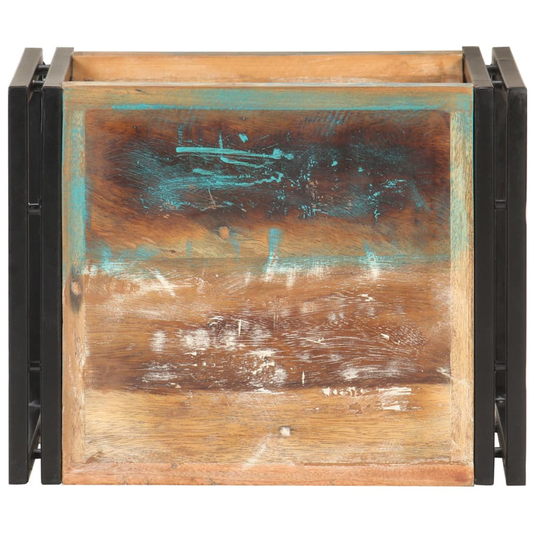 Bijzettafel 40x30x40 cm massief gerecycled hout MeubelReus