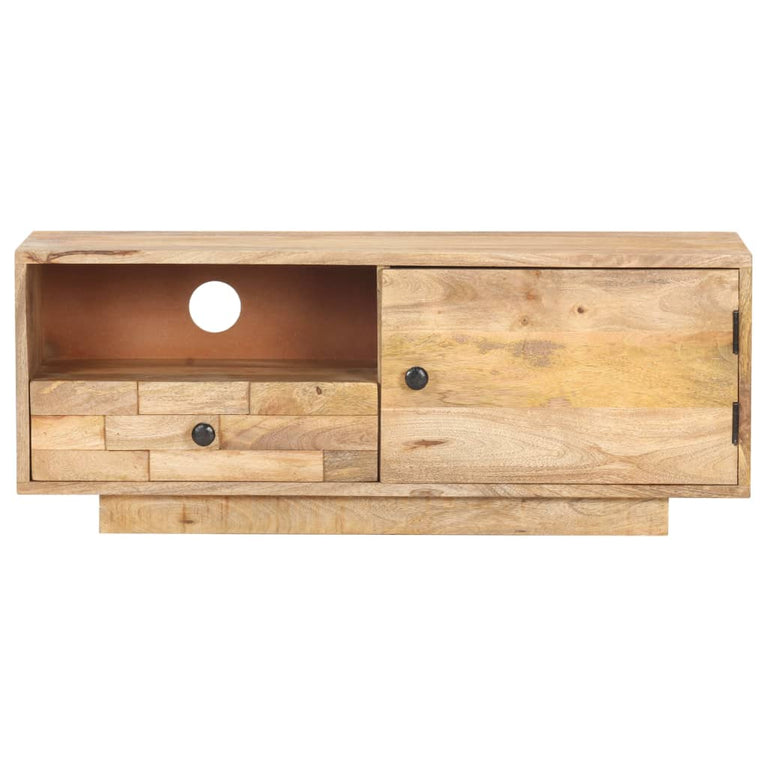 Tv-meubel 90x30x35 cm massief mangohout MeubelReus